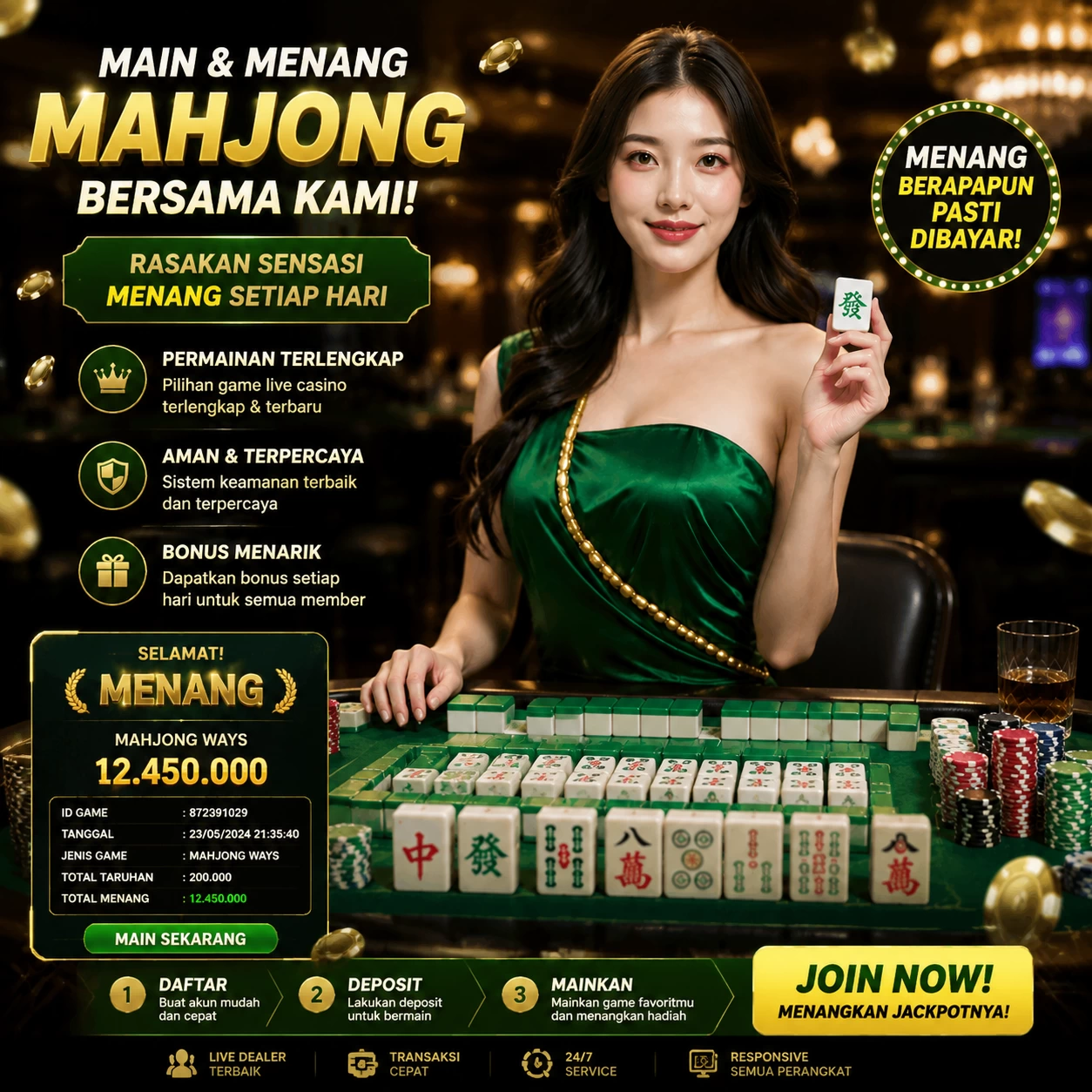 Yang berubah di muraibet: bookmark, e-wallet, turnover